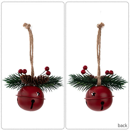 Christmas Jingle Bells Ornaments Retro Metal Christmas Bells Set Holiday Christmas Tree Decoration Window Memorial Ornament