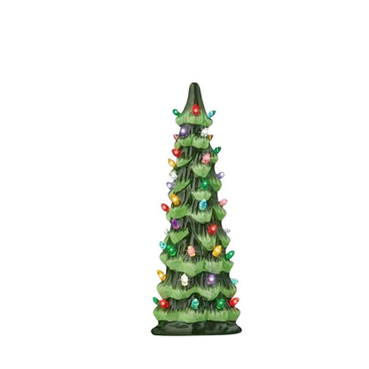 Christmas Tree Desktop Ornament Resin Decorative Home For Living Room Holiday Tabletop Display Festive Centerpiece