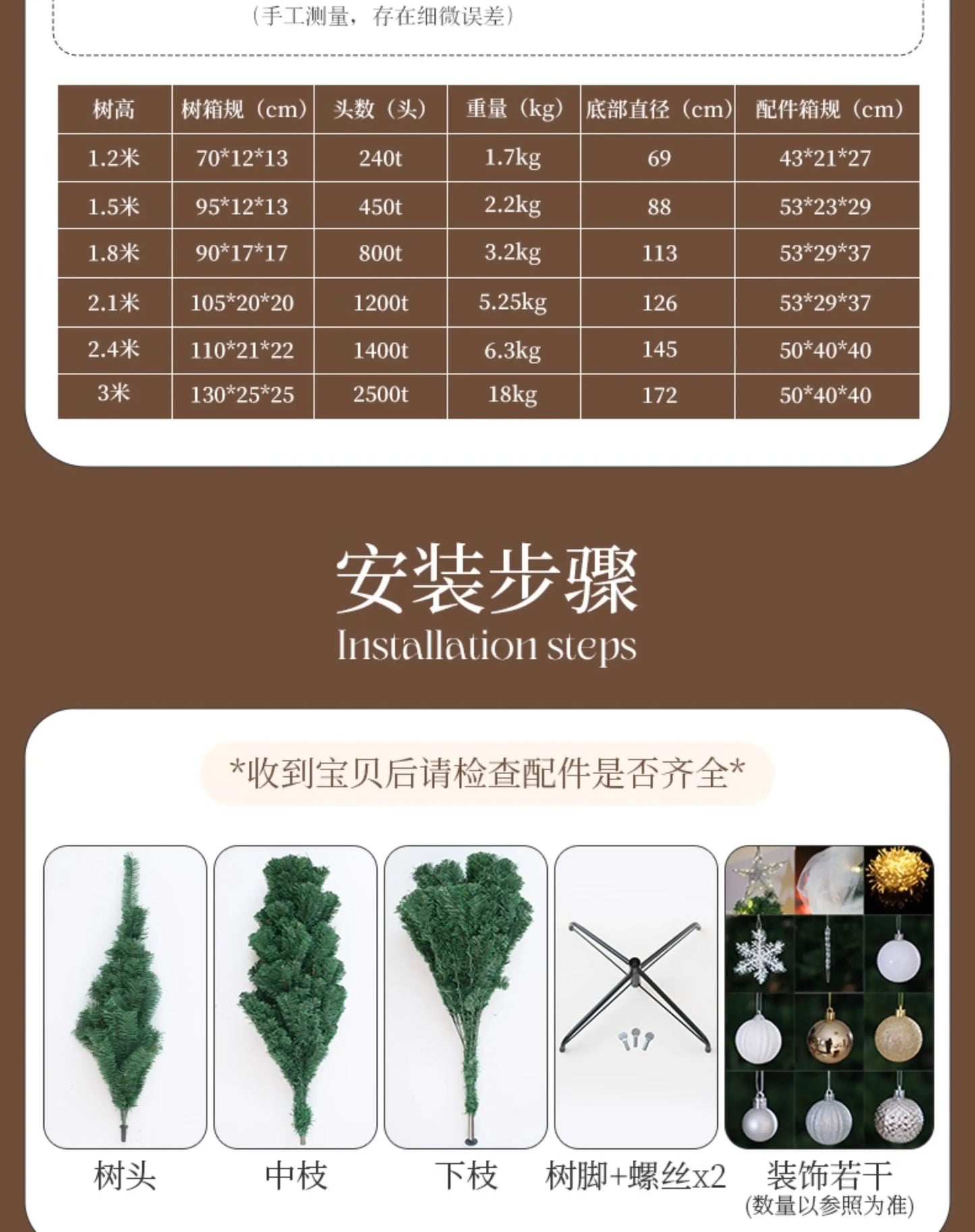 Christmas Tree 2025 New Model Dense Large Tree Living Room Decoration DIY Internet Celebrity Style Christmas Tree Christmas