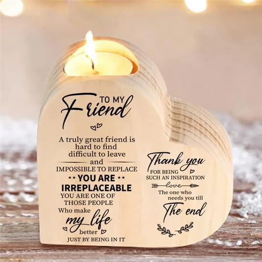 AAAEL-Gifts For Girlfriend, Candle Holder With Saying, Birthday, Wedding Anniversary, Birthday For Bestfriend, Friendship