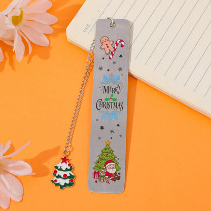 The best choice for Christmas reading gifts is stainless steel metal bookmarks, black high-end gift box packaging.