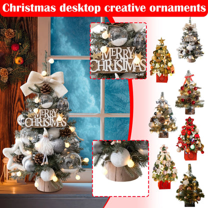 Christmas Decoration Christmas Tree Desktop Small Tree Ornaments New Year Navidad Gift Christmas Festival Party Supplies