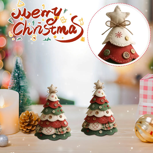 Christmas Tree Shape Ornaments Multi Layered Colorful Decorations Christmas Festival Atmosphere Scene Layout Props