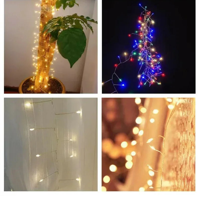 Christmas LED String Lights Garland Holiday Christmas Decoration Battery/USB Holiday Wedding Fairy Lights  Home