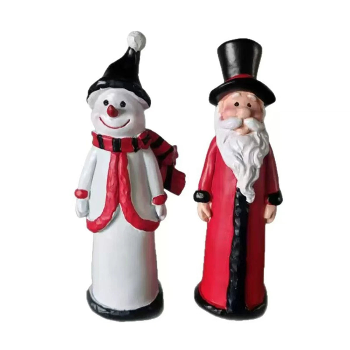 Christmas Decorations Hats Snowmen Santa Claus Ornaments Holiday Desktop Ceramic Decorations Handicrafts