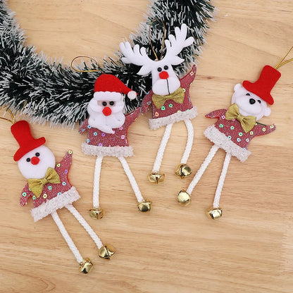 Christmas tree decorations, mini Christmas tree star ornaments, party atmosphere, window display arrangement