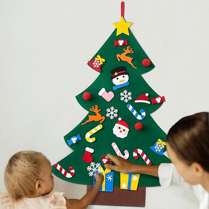 DIY Felt Christmas Tree Merry Christmas Decorations For Home 2026 Cristmas Ornament Xmas Navidad Gifts Santa Claus New Year Tree