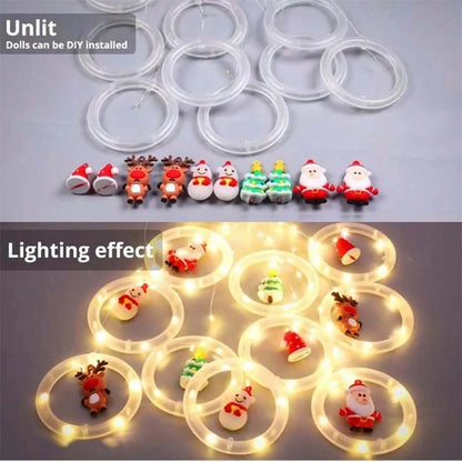 Christmas Led Decorative Lights Strip Star Curtain Lights Christmas Tree Lights String Festival Atmosphere Lights For Room Garde