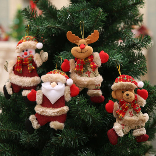 Christmas Ornaments DIY Xmas Gift Santa Claus Snowman Tree Pendant Doll Hang Decorations for HomeChristmas tree  Decorations