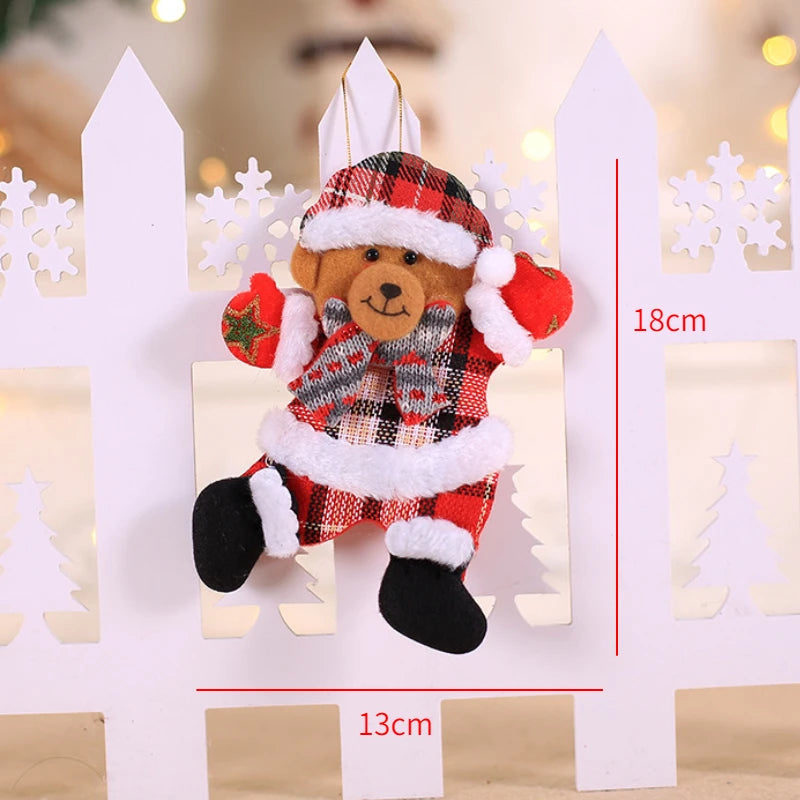 Christmas Ornaments Red Star Christmas Tree Pendant Xmas DIY New Year 2023 Party Gifts Noel Supply Navidad 2022 Home Decor