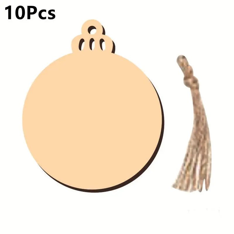 Christmas Wooden Ornaments Crafts Artificial Wooden Angel Snowman Christmas Tree Hanging Decoration DIY Home Party Gifts