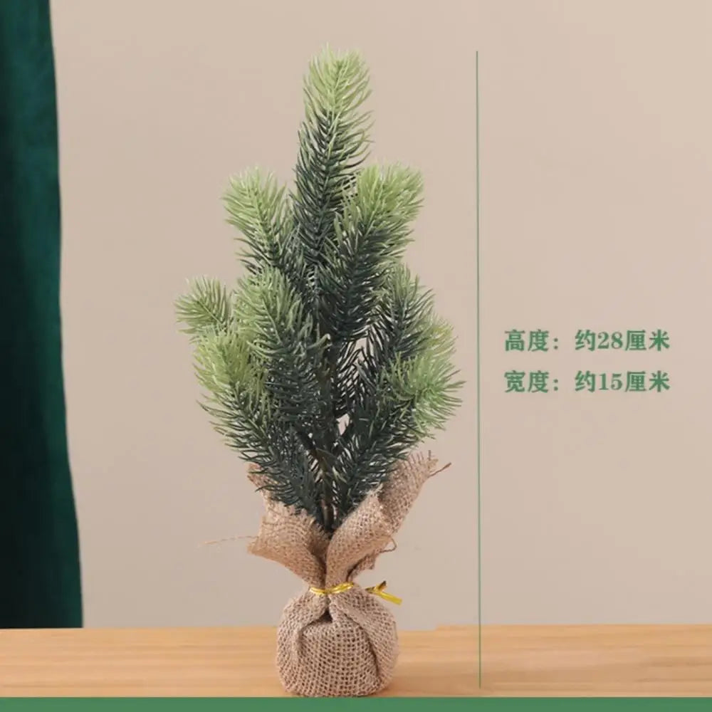 Christmas Decorations Small Artificial Christmas Trees Tabletop Ornaments 2026 Xmas New Year DIY Home Arrangements PE Decors