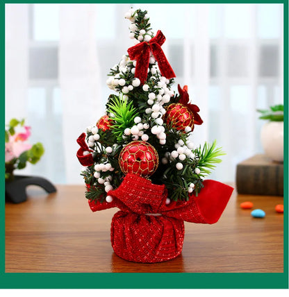 Christmas Tree Decorations 20cm Artificial Xmas Tree Desktop Ornaments for Home Christmas Decoration 2025 Navidad New Year Gifts