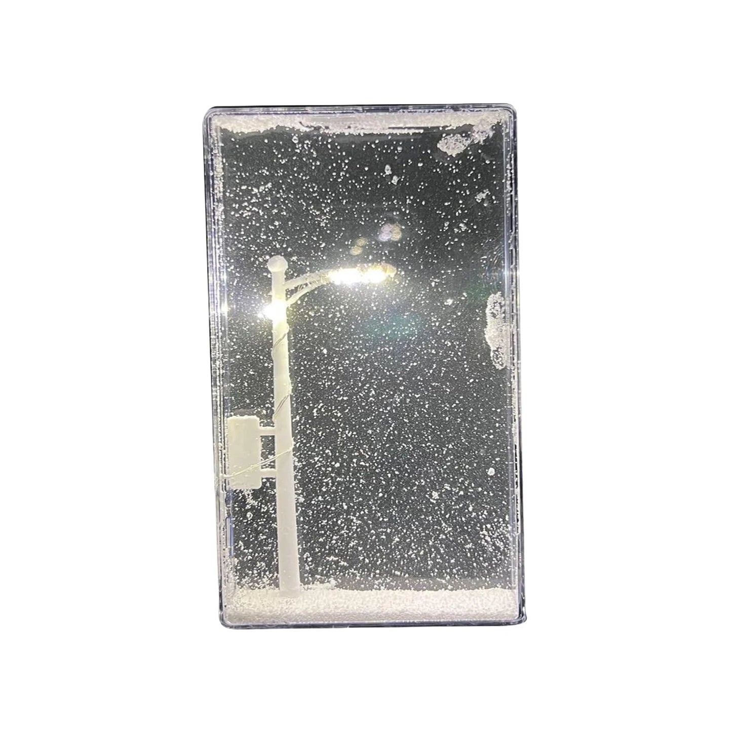 Christmas Night Light Street Lamps Christmas Crafts Snowy Night Lamp Decor Street Light Snow Simulation Kids Physics Science Toy