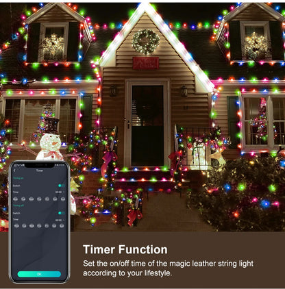 50M 20M 10M 5M 1M Christmas Lights LED Fairy String Light USB Smart Bluetooth Curtain Lights Garland for Home Party Decoration