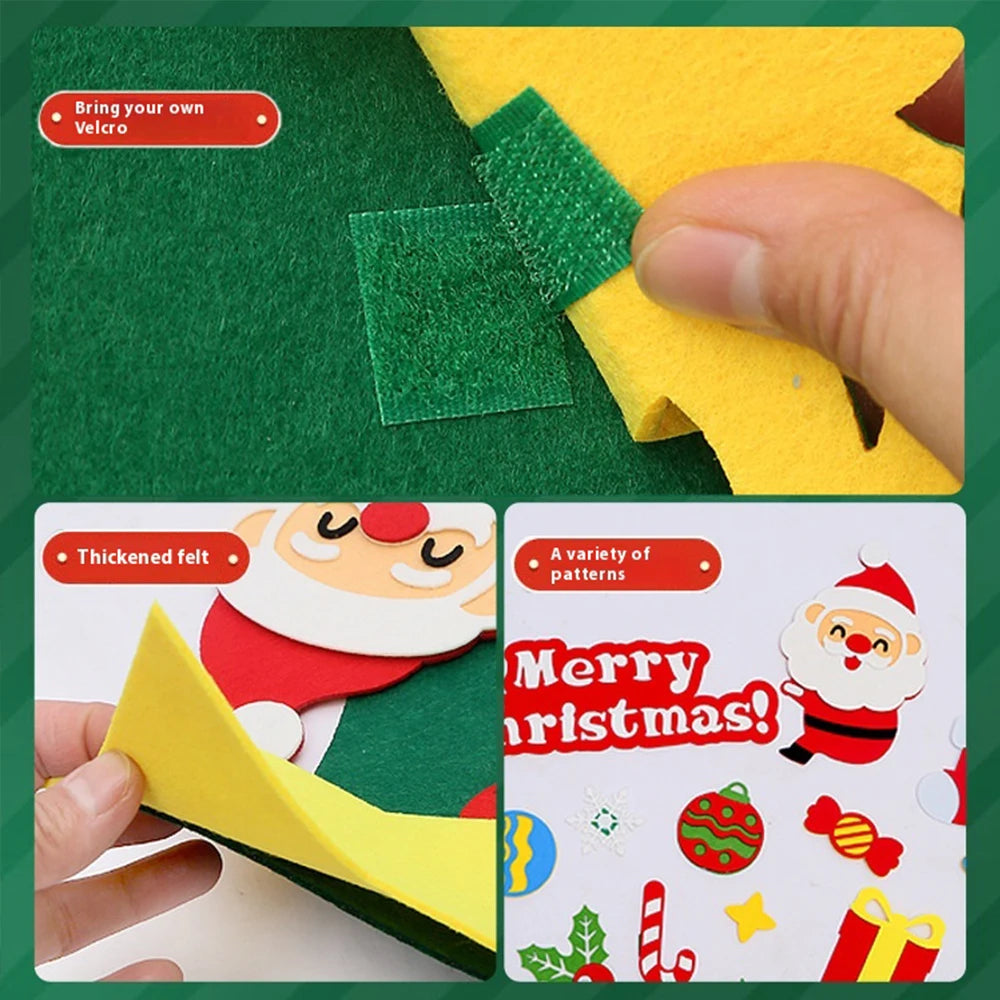 DIY Felt Christmas Tree Merry Christmas Decorations For Home 2026 Cristmas Ornament Xmas Navidad Gifts Santa Claus New Year Tree