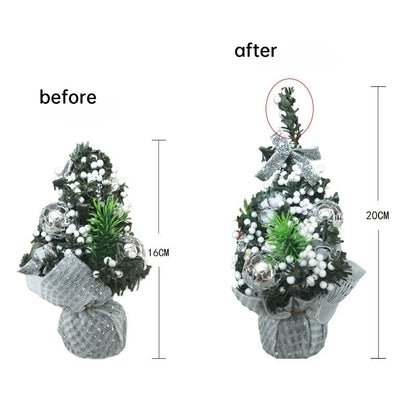 Christmas Tree Decorations 20cm Artificial Xmas Tree Desktop Ornaments for Home Christmas Decoration 2025 Navidad New Year Gifts