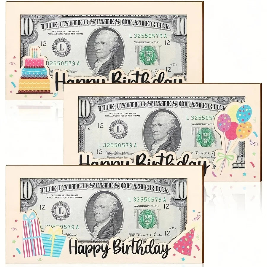 Birthday Gift, Suitable for Party Gifts and Decorations, DIY Cash Envelopes and Greeting Cards