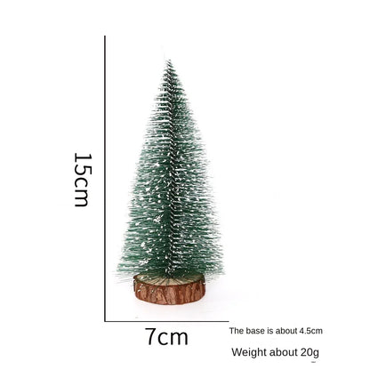 40CM Artificial Christmas Trees Snow Pine Tree Desktop Decorative Mini Christmas Tree Ornament Navidad Xmas Decorations New Year