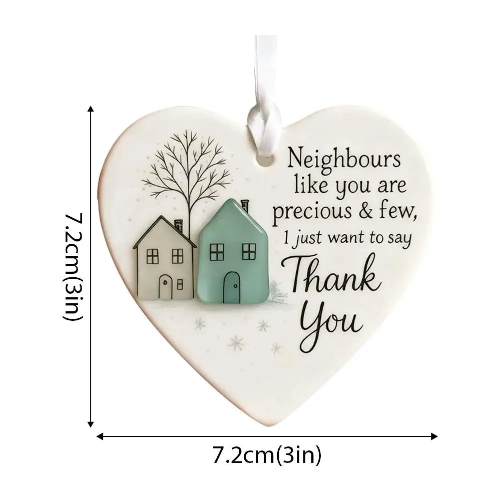 Thank You Gifts for Neighbor Christmas Ornament Old New Neighbor Welcome Gift for Neighbors Birthday Neighbor Moving Away Gifts