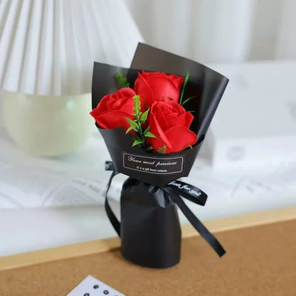 Valentine's Day Gift Artificial Flowers Rose Soap Bouquet Christmas Roses Creative Home Decoration
