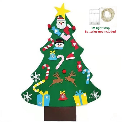 DIY Felt Christmas Tree Merry Christmas Decorations For Home 2026 Cristmas Ornament Xmas Navidad Gifts Santa Claus New Year Tree