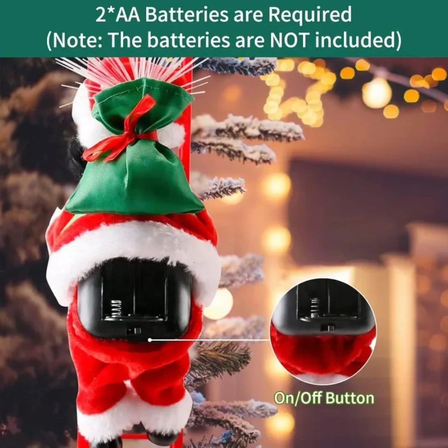 Santa Claus Ladder Ornament