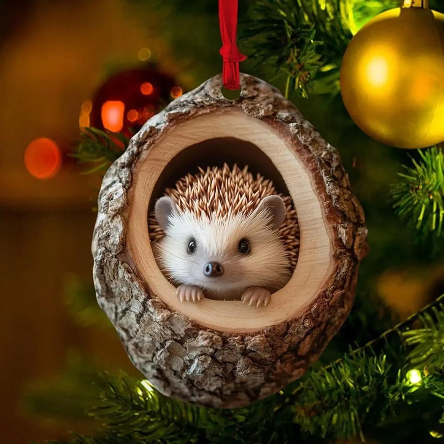 Christmas Ornaments Acrylic Cartoon Forest Acrylic Christmas Ornaments Seasonal Decor for Tree Ceiling Cute Hanging Pendants