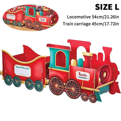 Santa's Gift Train — Deliver Holiday Cheer In Style DIY Personalised Christmas Train Sets Xmas Decoration