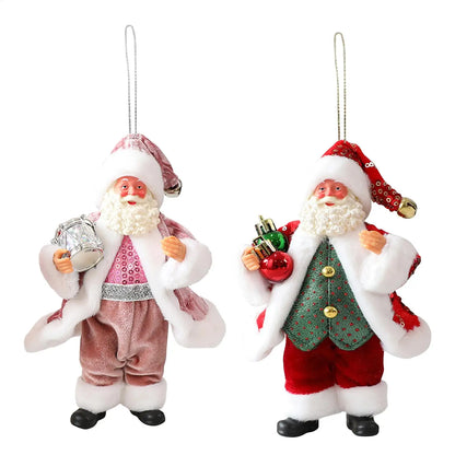 Santa Claus Ornaments Cloth Santa Tree Ornaments Holiday Decor Christmas Decorations Toys Christmas tree Santa Claus ornaments