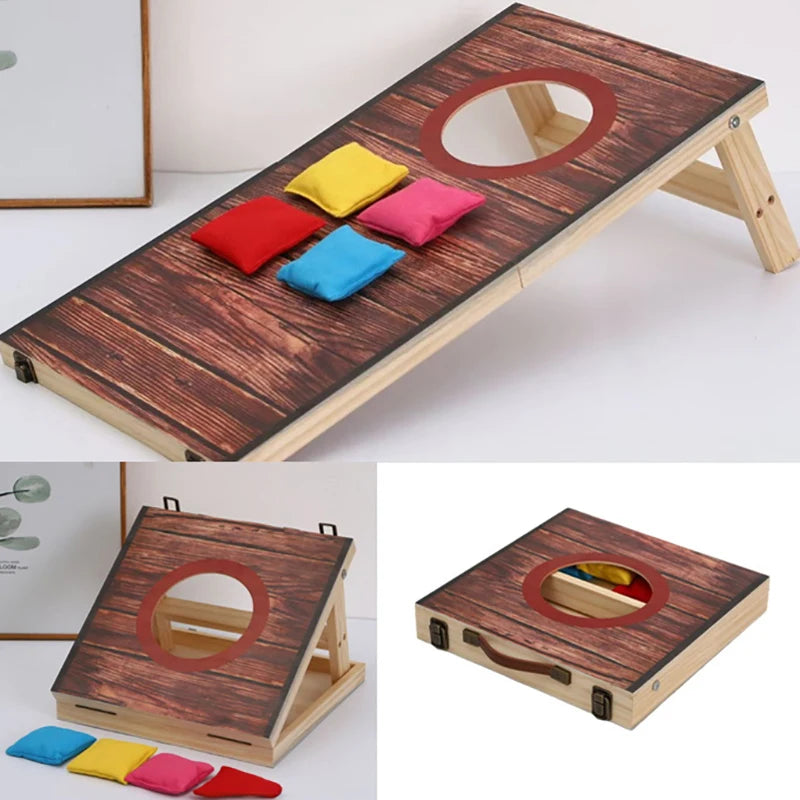 Cornhole Outdoor Game Set; With Carrying Case and Easy Fold Functionality; Suitable for Kids and Adults - Indoor/Outdoor.