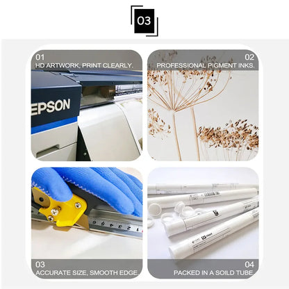 Christmas Trees Wall Art Snowy Village Print Picture Santa Deers Canvas Painting Poster For Livng Room Decoration Holiday Gift