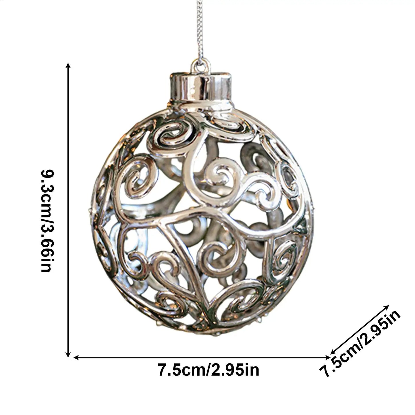 Christmas Ornaments Glossy Christmas Decoration Seasonal Pendants Charm For Home Winter Holiday Porch Window Front Door Tree