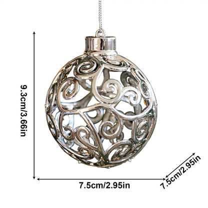 Christmas Ornaments Glossy Christmas Decoration Seasonal Pendants Charm For Home Winter Holiday Porch Window Front Door Tree