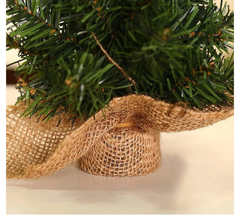 20/30/40CM Christmas Tree Desktop Mini Xmas Trees For Home Decoration Children DIY Handicraft New Year Christmas Ornament Gift