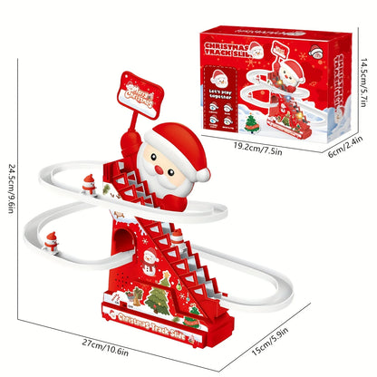 Stairs, slides, Santa Claus toys, Christmas decorations, the best gift for children during Christmas