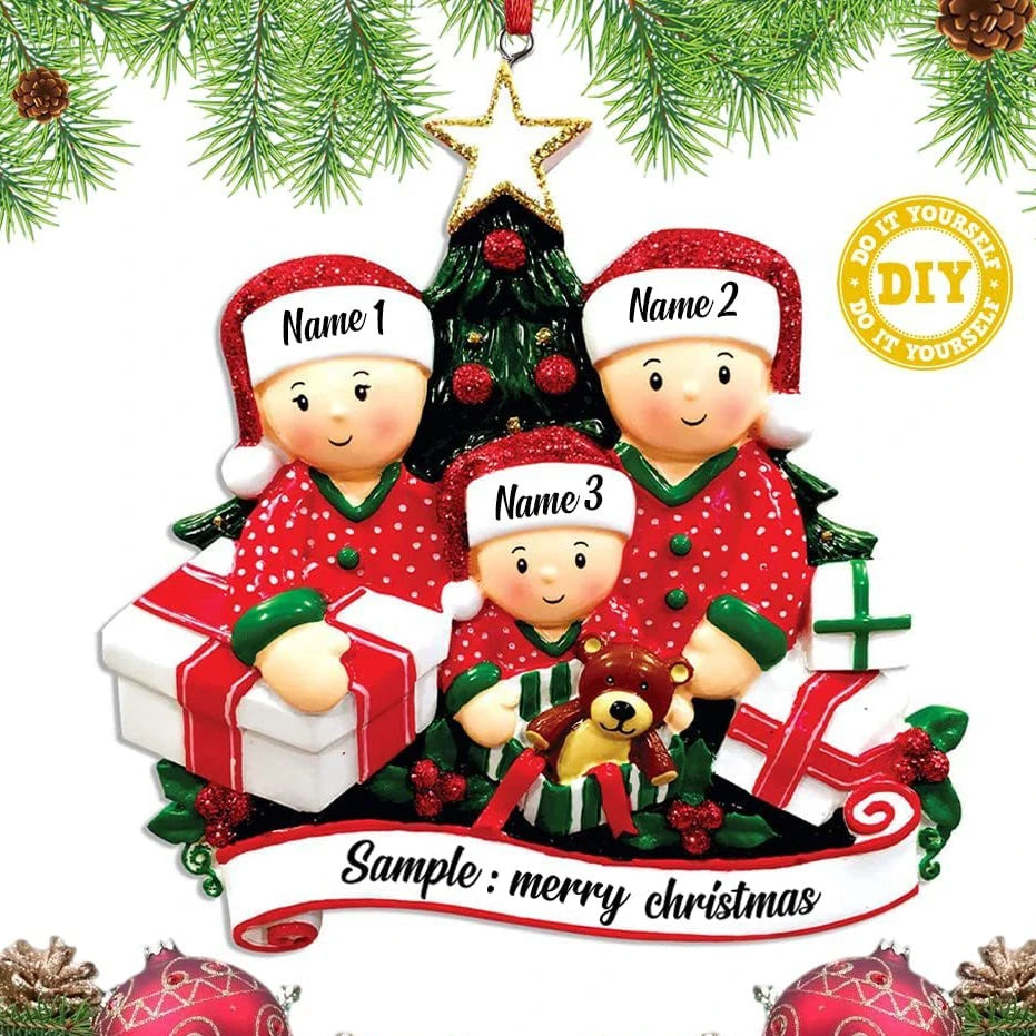 Christmas Tree Hanging Ornaments DIY Personalised Holiday Home Decor Gifts Navidad New Year 2026 Christmas Decorations for Home