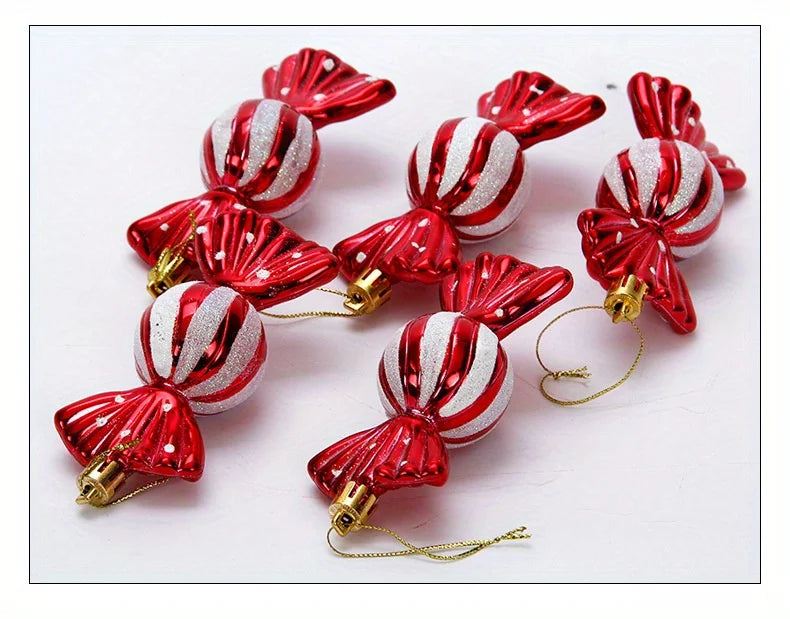 5-Pack Christmas Candy Tree Ornaments Christmas Tree Hanging Decorations Christmas Decorations