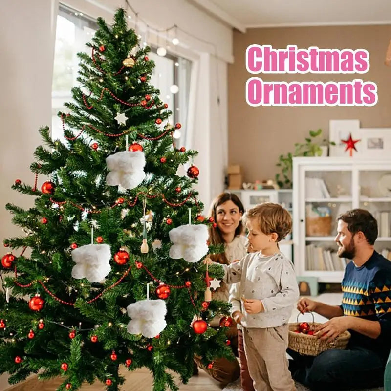 Christmas Plush Ornaments Party Home Ornament Decoration Accessories For Christmas Trees Cute Boot Pendant Christmas Tree Small