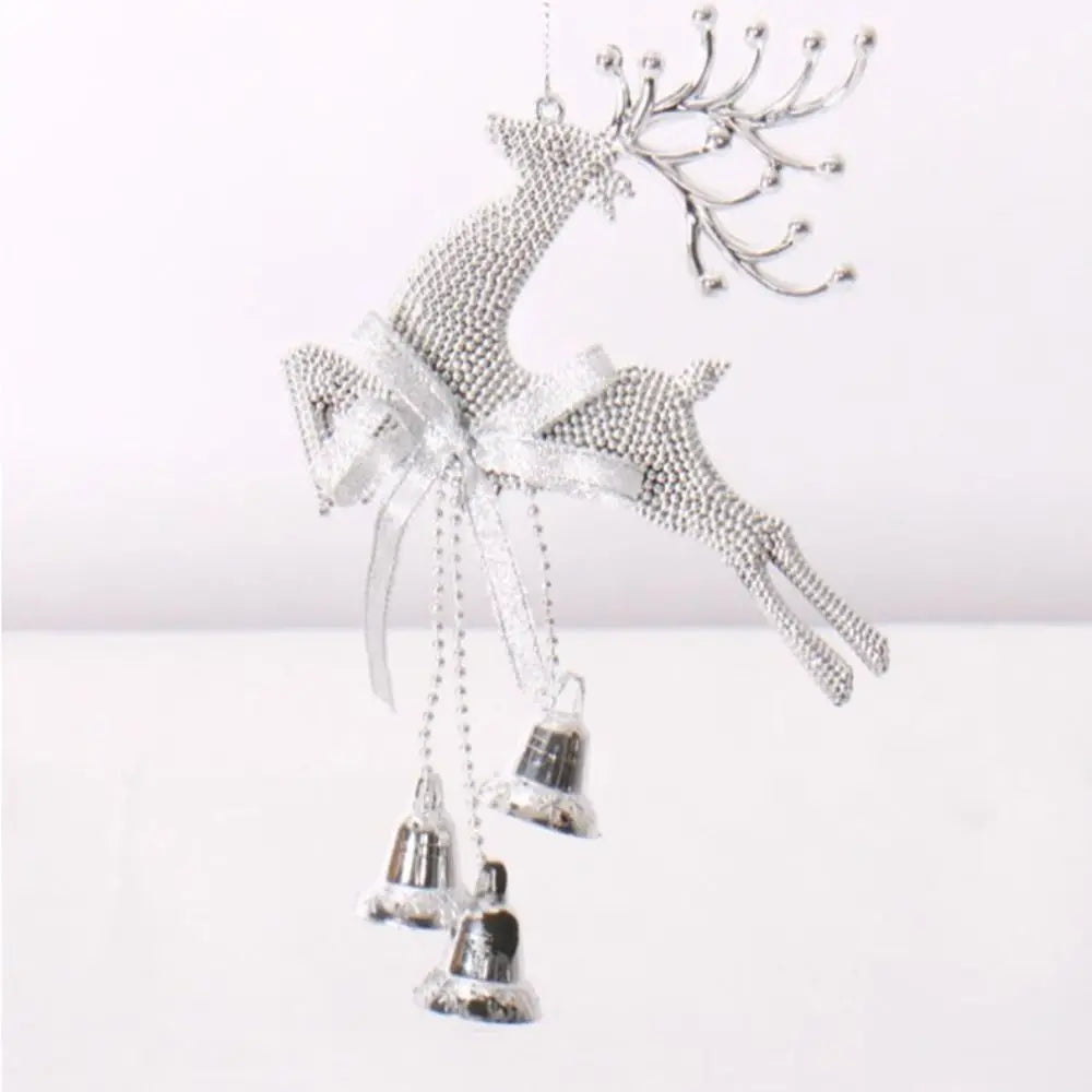 Christmas Tree Hanging Ornaments Christmas Deer Gold Pendants New Year Party Home Xmas Tree Decorations Kids Toys