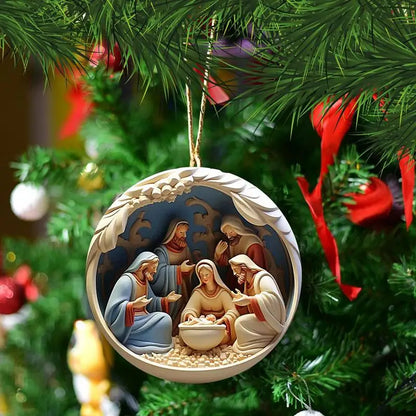 Christmas Nativity Ornaments Nativity Keepsake Religious Ornament Exquisite Indoor Nativity Scene Ornaments For Christmas
