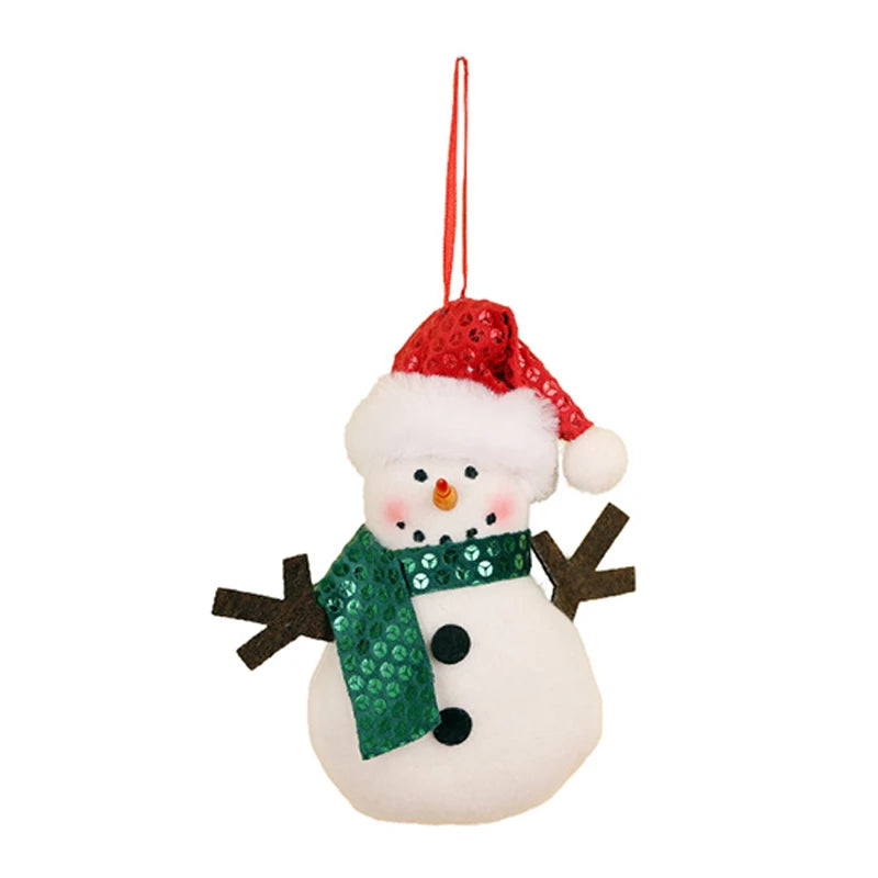 Christmas Tree Ornaments Xmas Decorative Hanging Ornaments Santa Reindeer Snowman For Holiday Party Decor Kids Gifts