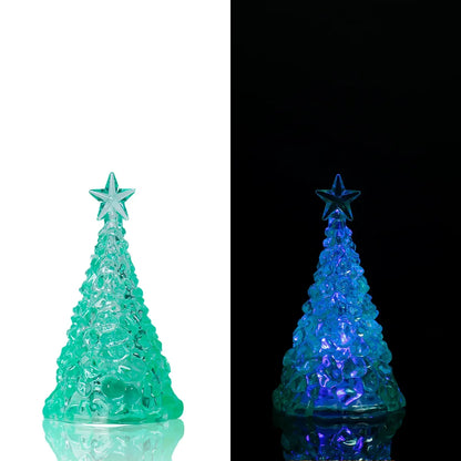 Christmas Tree With Lights Mini Christmas Trees With Led Lights Clear Crystal Table Tree Ornaments For Christmas Decorations