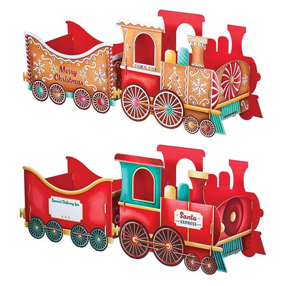 Santa's Gift Train — Deliver Holiday Cheer In Style DIY Personalised Christmas Train Sets Xmas Decoration