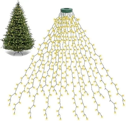 Led Christmas Tree Lights New year's garland String for Patio Garden 1.5M/2M/3M  Waterfall Light christmas decoration 2025