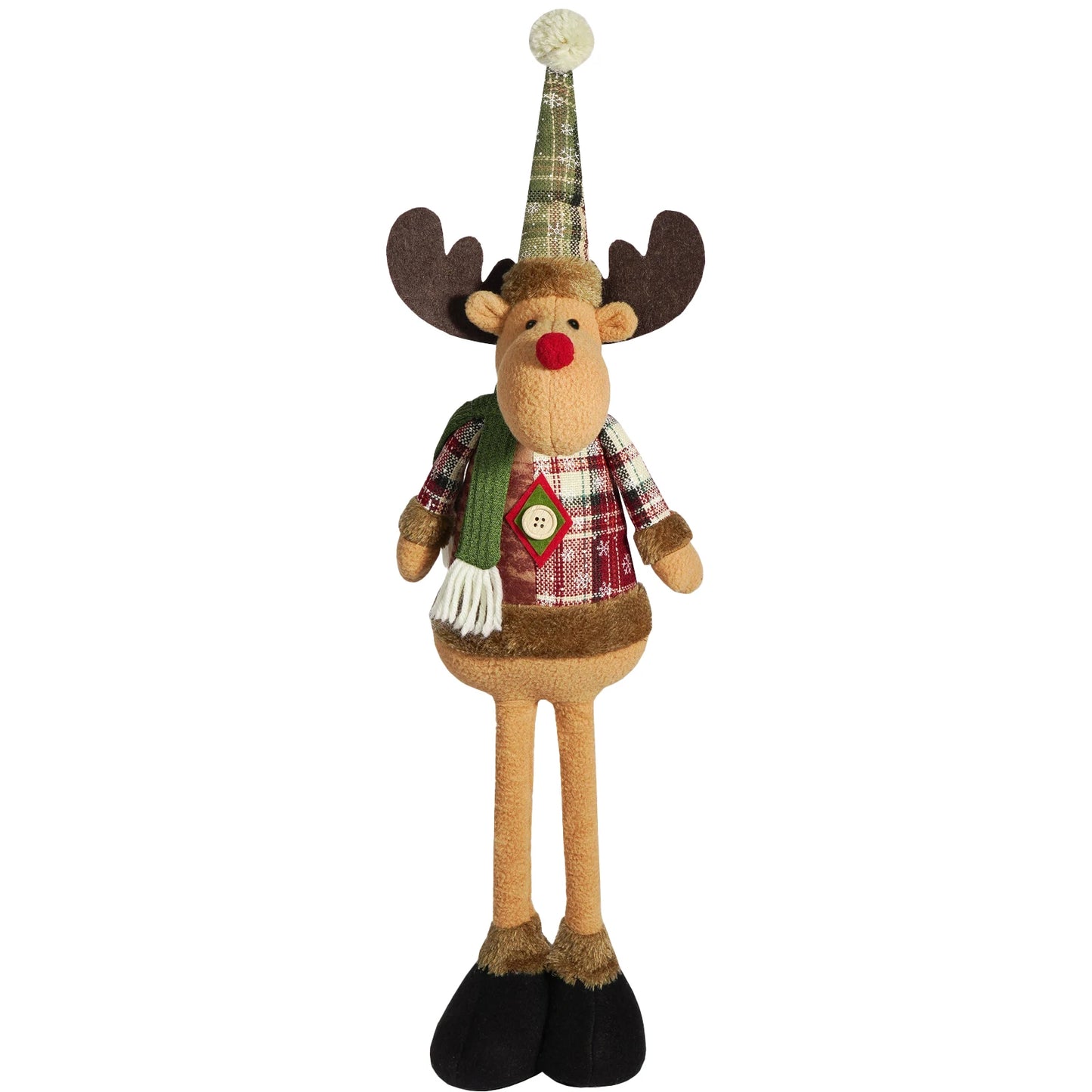 Christmas Hanging Ornaments Santa Snowman Reindeer Flannel Xmas Decor Tree Gifts For Kids Holiday Home Cartoon Decoration