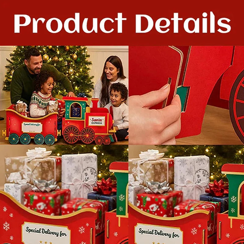 Santa's Gift Train — Deliver Holiday Cheer In Style DIY Personalised Christmas Train Sets Xmas Decoration