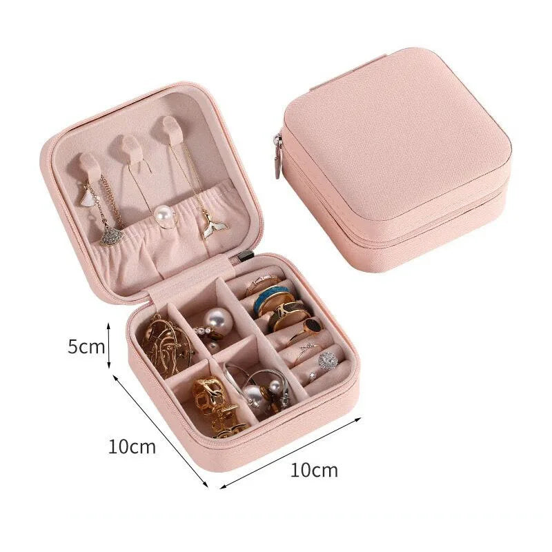 Personalized Bridesmaid Gifts Travel Jewelry Case with Name Customized Gift for Bachelorette Party Gift Birthday Favor For Her