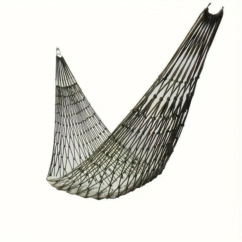 Outdoor Sports Hammock, Outdoor Sports Camping Hammock Net Nylon Rope Hook, Suitable for Garden, Beach, Courtyard Travel