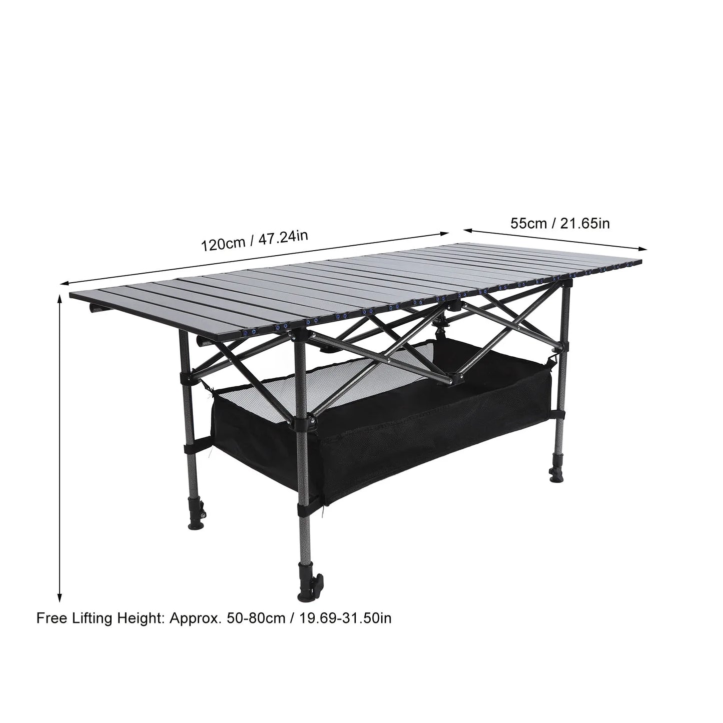 Outdoor Folding Table Compact Folding Table Carbon Steel Portable Camping Table Multifunctional Table Picnic Camping Table